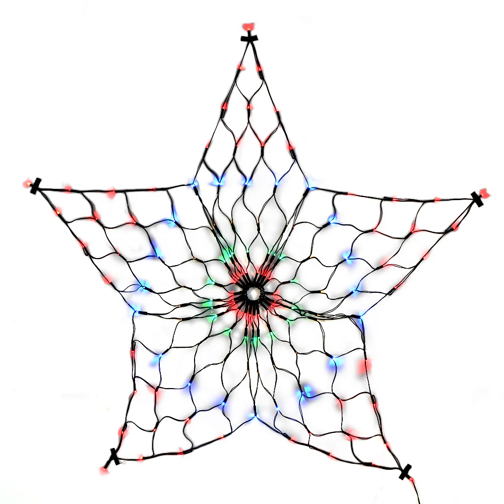 Jingle Jollys Christmas Lights 130cm Snow 130 LED Decorations