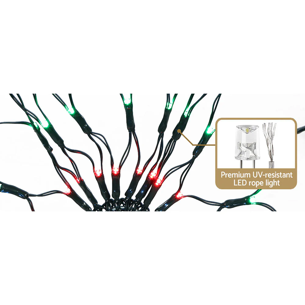 Jingle Jollys Christmas Lights 130cm Snow 130 LED Decorations - Image 4