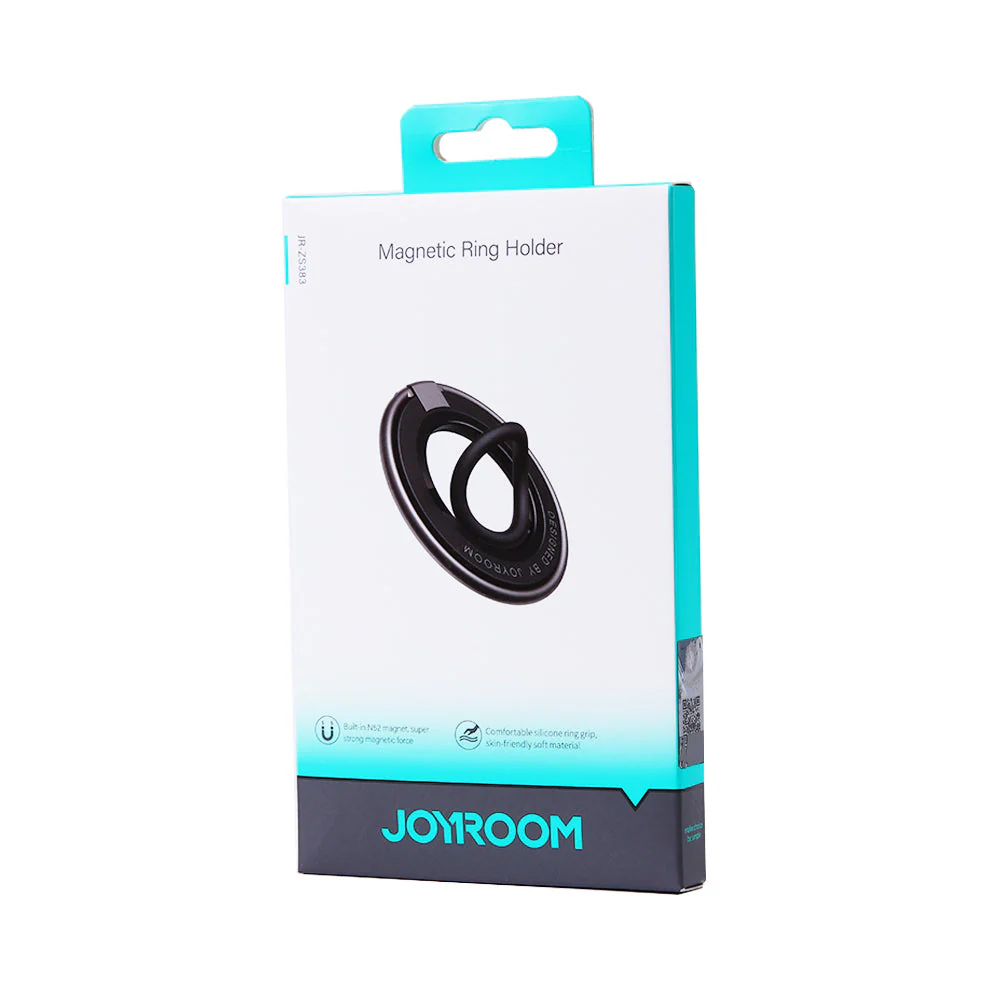 JoyRoom MagSafe Magnetic Mobile Phone Ring Holder JR-ZS383 (Black) - Image 2