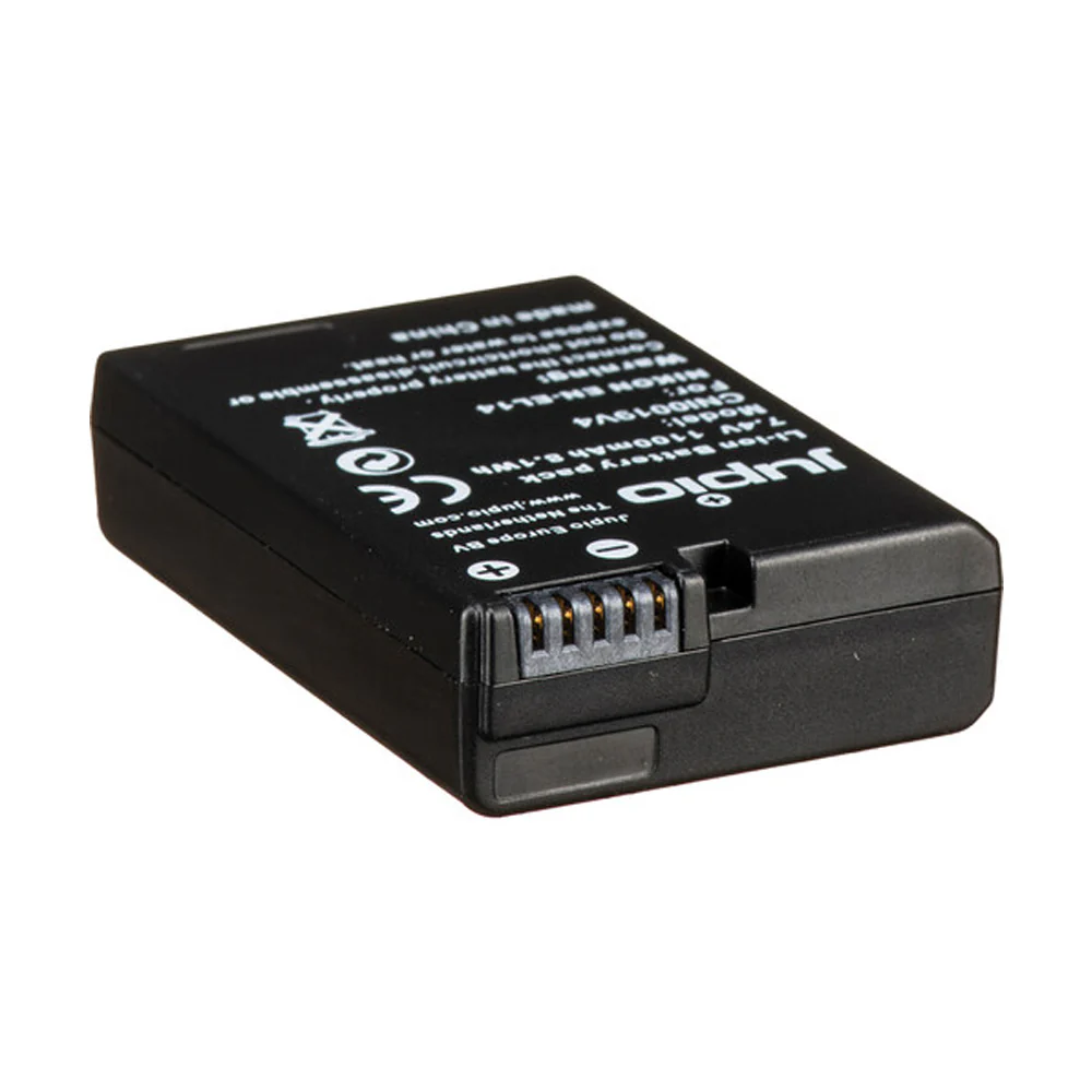 Jupio Li-Ion 7.4V 1100mAh Rechargeable Battery For Nikon EN-EL14 Camera - Image 2