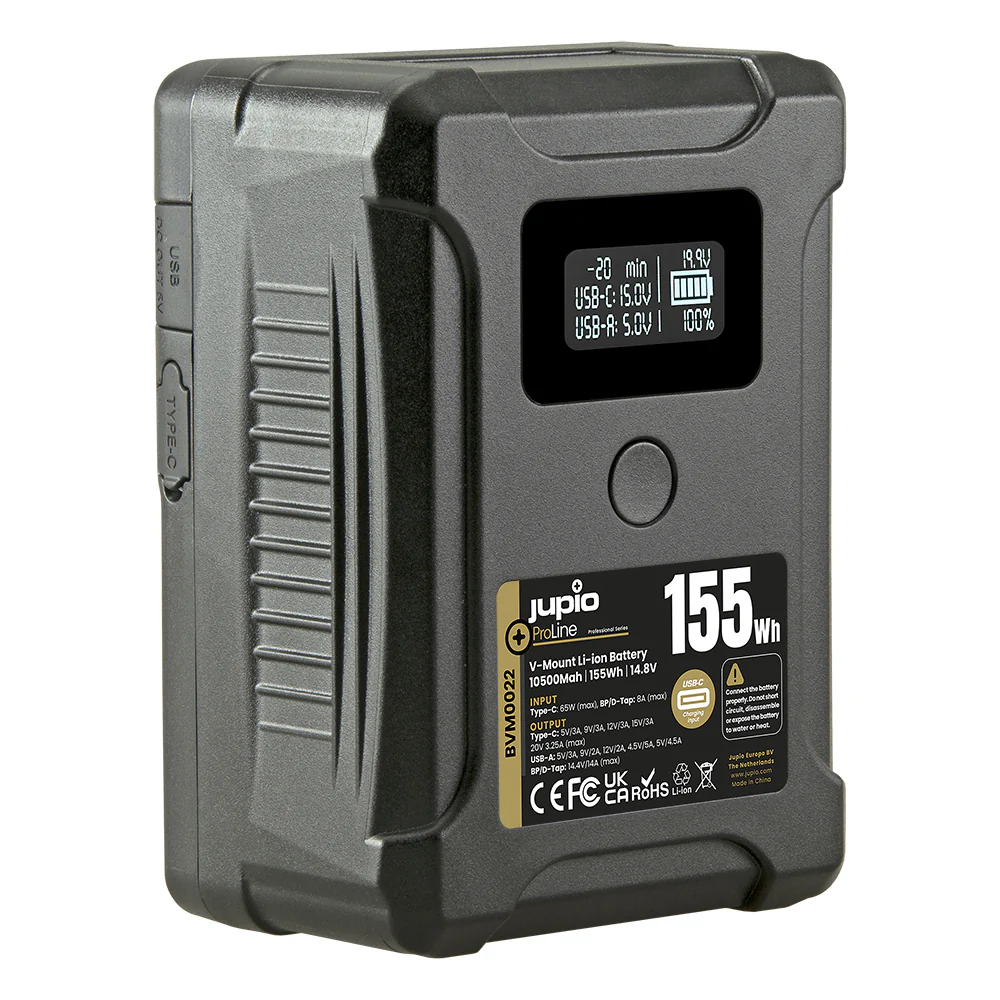 Jupio ProLine 155W/10500mAh Extreme V-Mount Li-Ion Battery Pack For Camera
