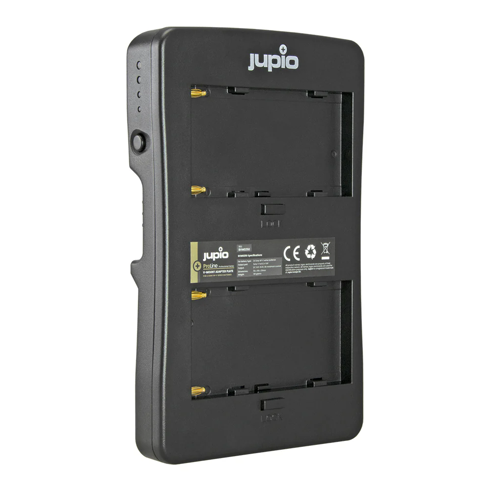 Jupio ProLine V-Mount Adapter Plate For 2x Sony NP-F Series Batteries