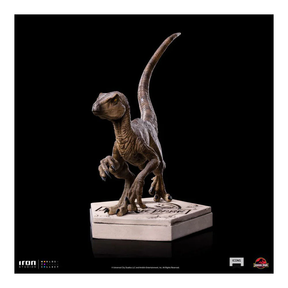 Jurassic Park Velociraptor B Icons Statue Action Figure 4.7in - Image 3