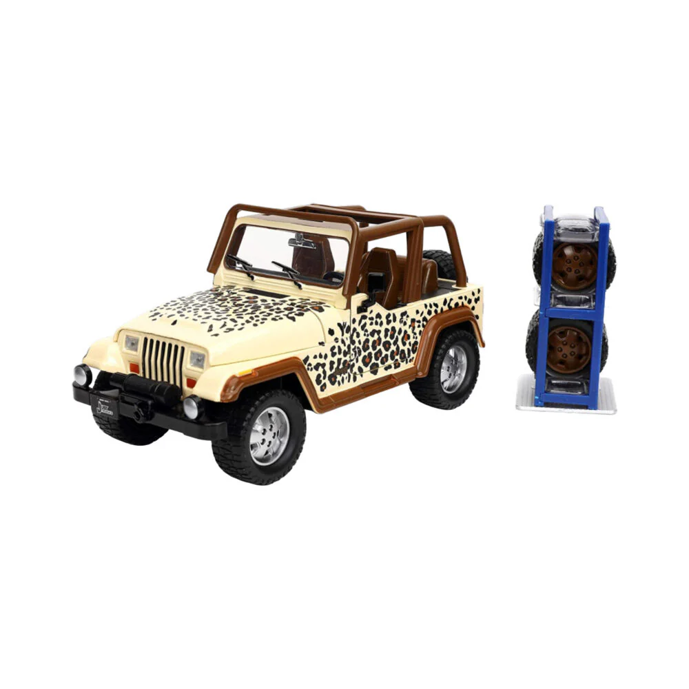 Just Trucks 1992 Jeep Wrangler 1:24 Scale Diecast Vehicle Car Figure Beige - Image 7