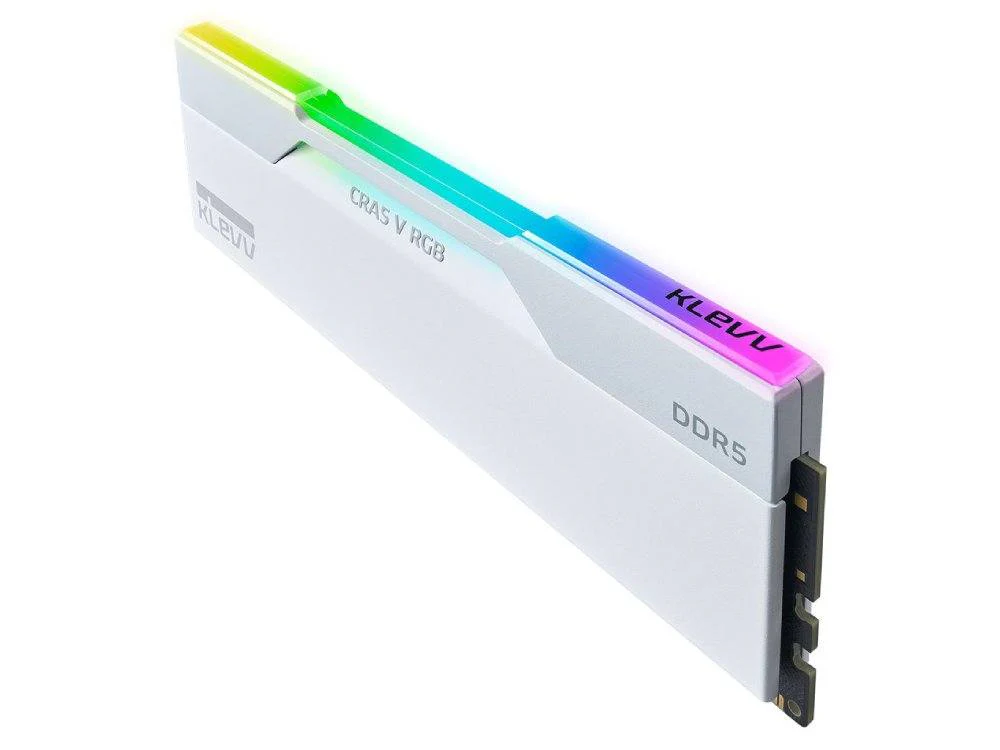 Kleva Sharp Cras V RGB 32GB (2 x 16GB) DDR5 6000MT/s CL28 Desktop RAM - White - Image 3