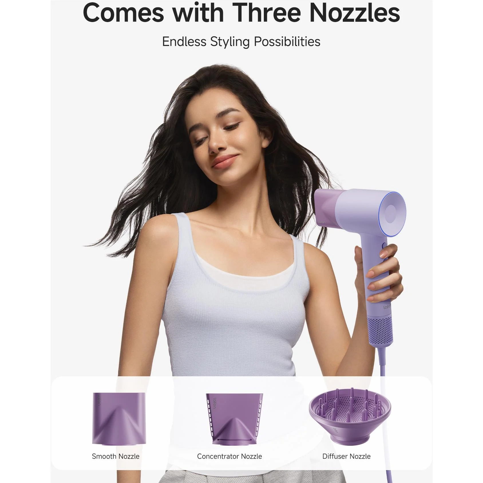 Laifen SE 2 High Speed Hair Dryer (Pastel Purple) - Image 6