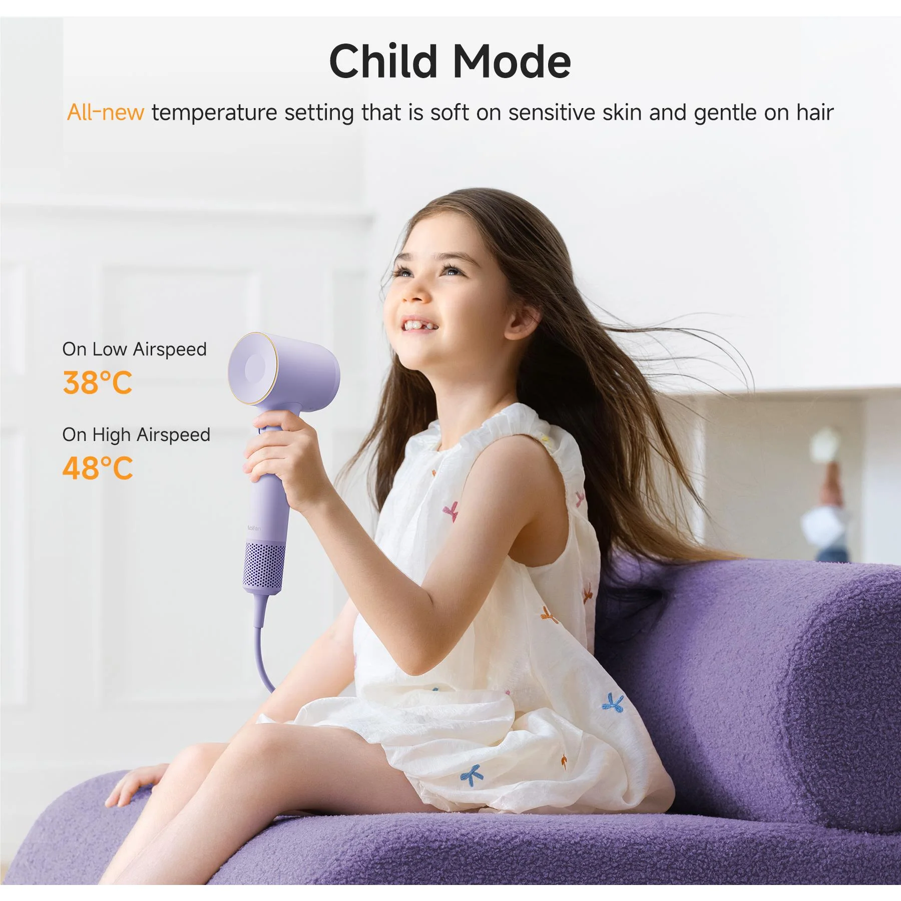 Laifen SE 2 High Speed Hair Dryer (Pastel Purple) - Image 7