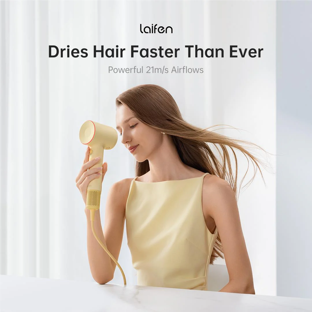 Laifen SE 2 High Speed Hair Dryer (Pastel Yellow) - Image 9