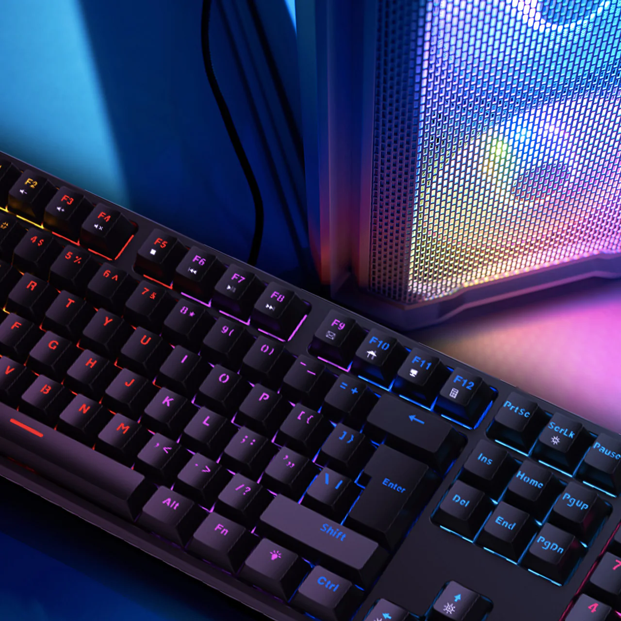 Laser Gaming LED Full Size Mechanical Wired Keyboard - Image 4