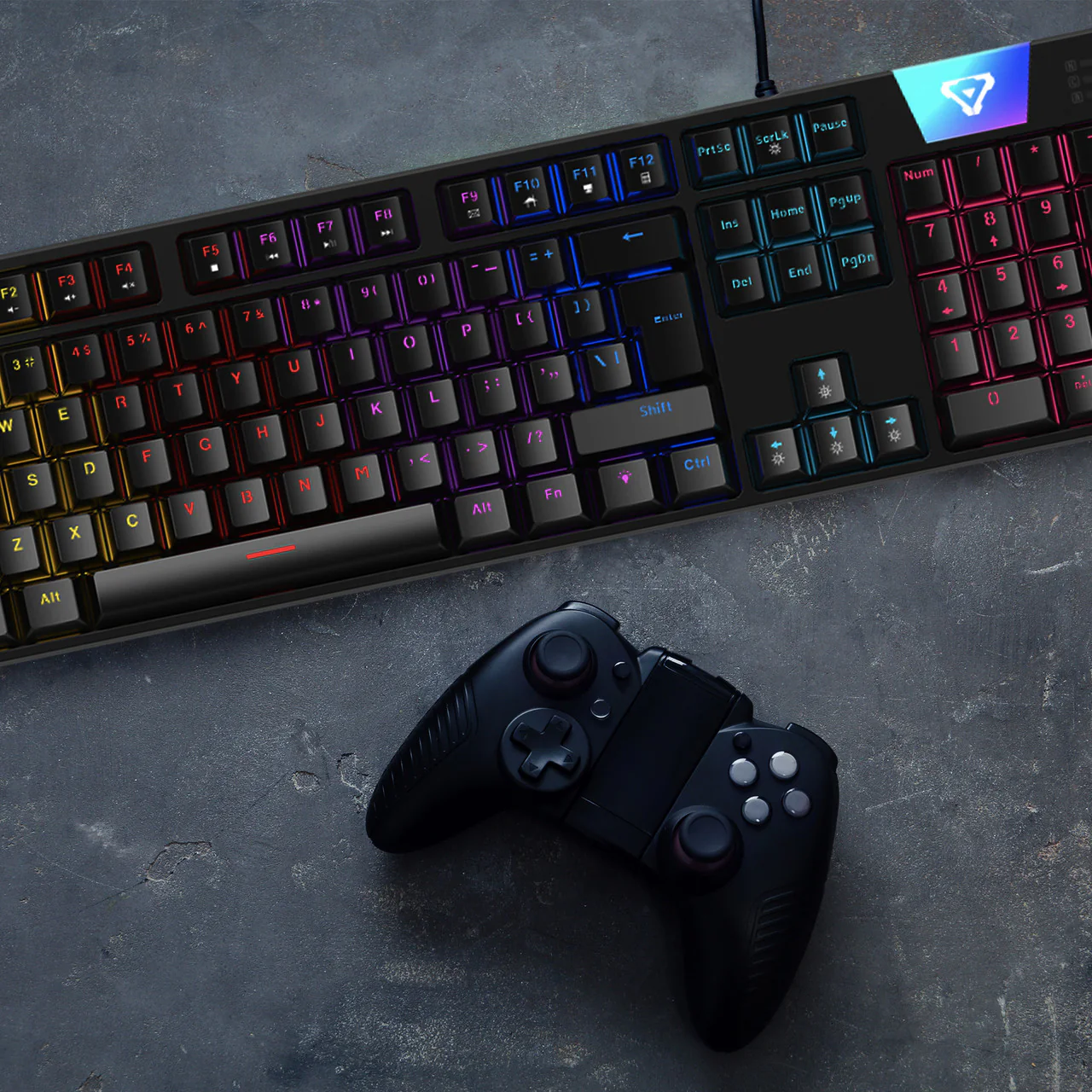 Laser Gaming LED Full Size Mechanical Wired Keyboard - Image 5