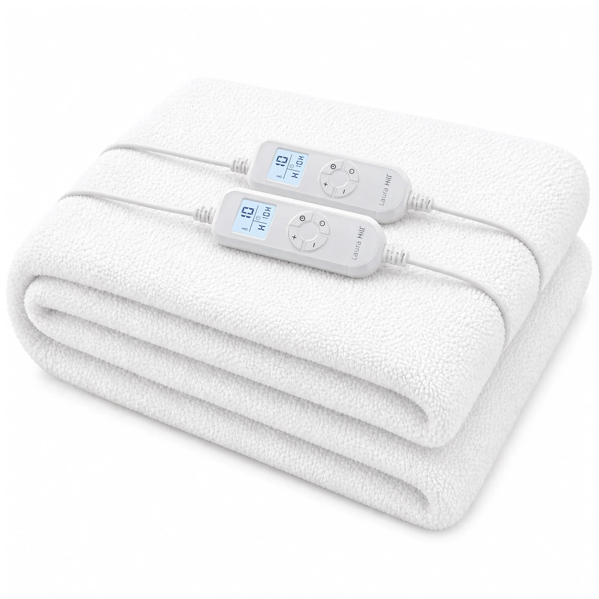 Laura Hill 9-Level Heated Fitted Electric Blanket with Fleece Underlay - Double