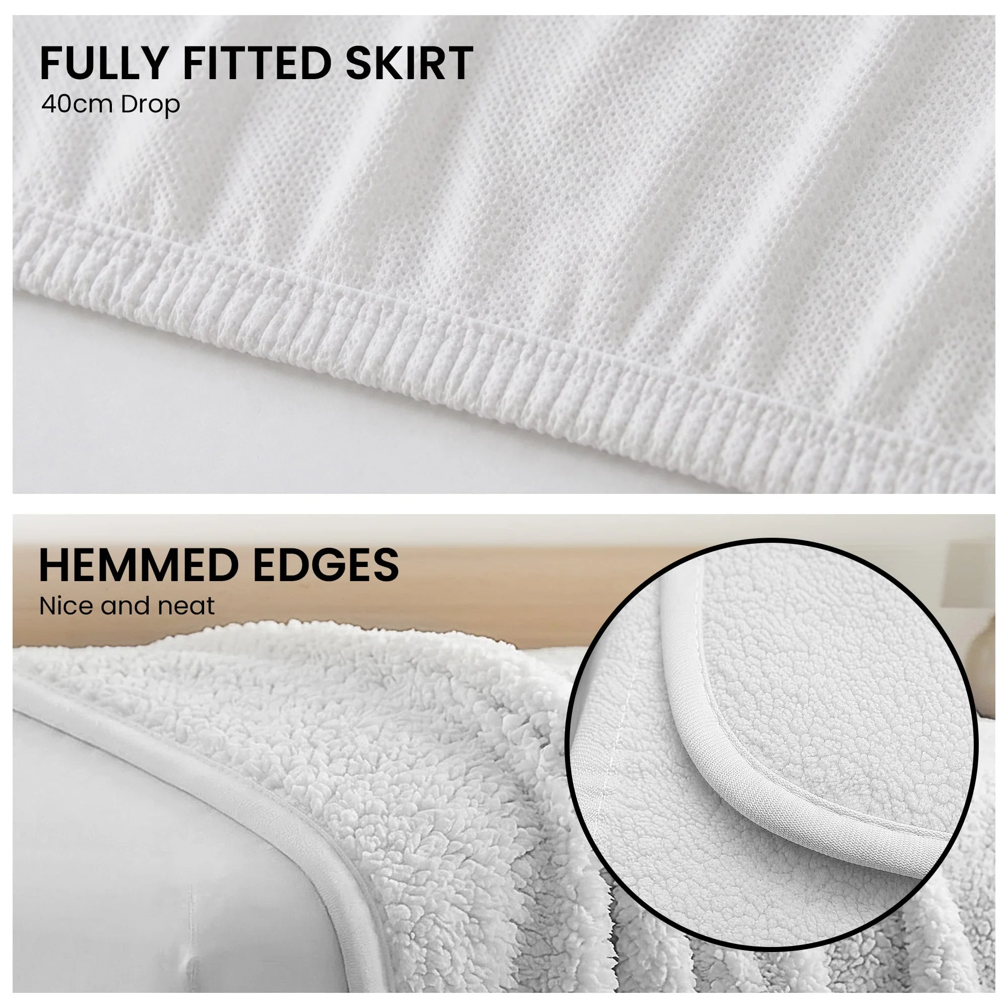 Laura Hill 9-Level Heated Fitted Electric Blanket with Fleece Underlay - King - Image 6