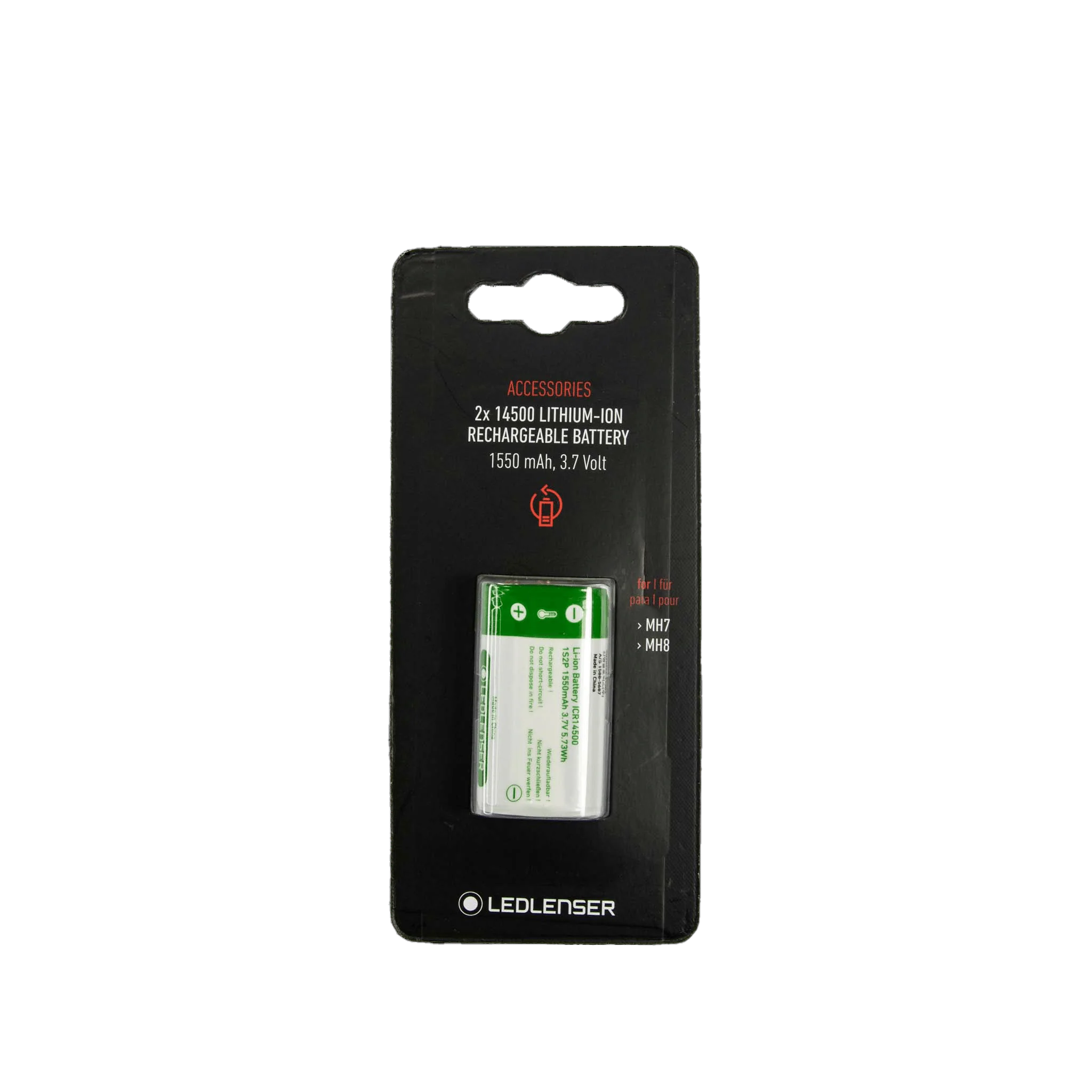 Ledlenser Rechargeable Battery Pack 14500 1550mAh MH7 MH8 iH9R