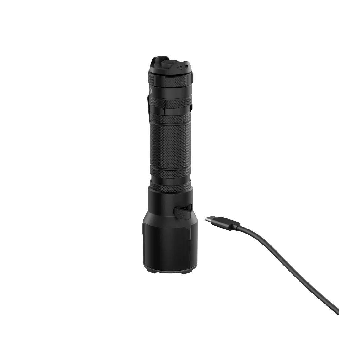 Ledlenser TT3R Tac Flashlight 1900lm 300m 50h Rechargeable IP68 with Red and Blue LEDs/Strobe/Blink/Clip - Image 4