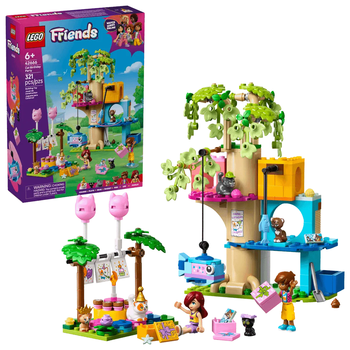 LEGO 42666 Cat Birthday Party & Tree House - Friends