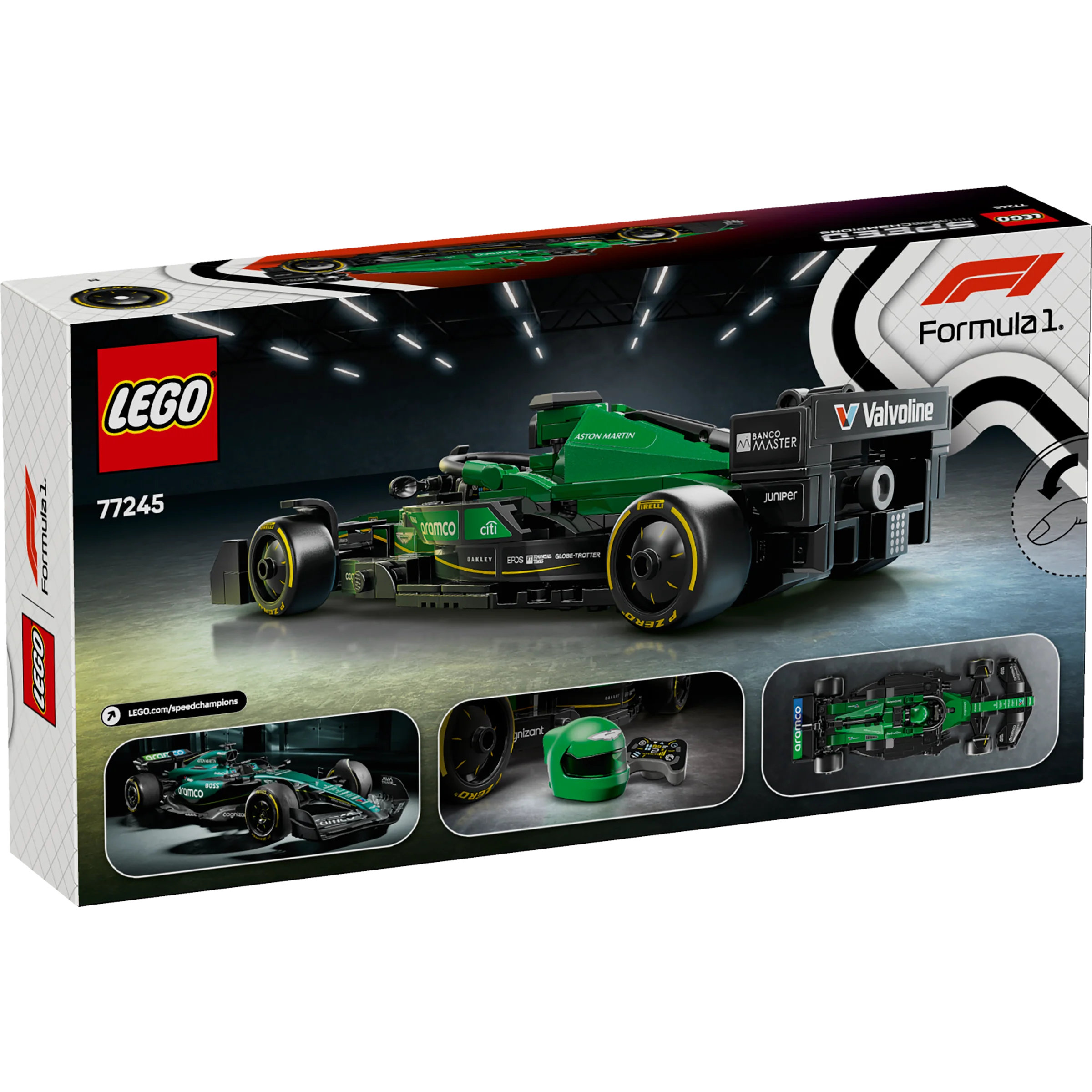 LEGO 77245 Aston Martin Aramco F1® AMR24 Race Car - Speed Champions - Image 3