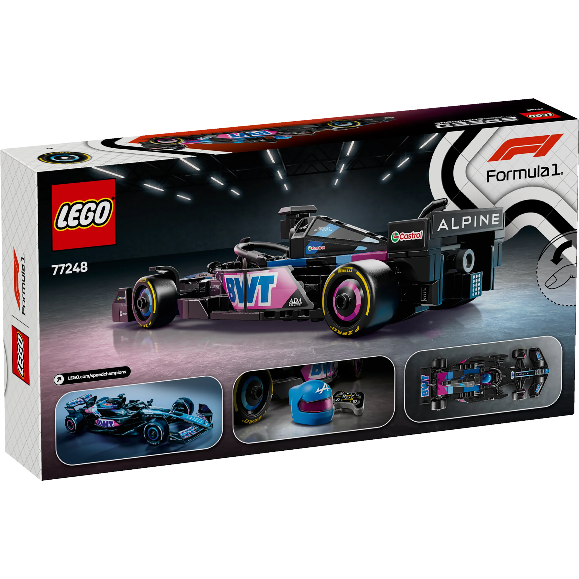 LEGO 77248 BWT Alpine F1® Team A524 Race Car - Speed Champions - Image 3