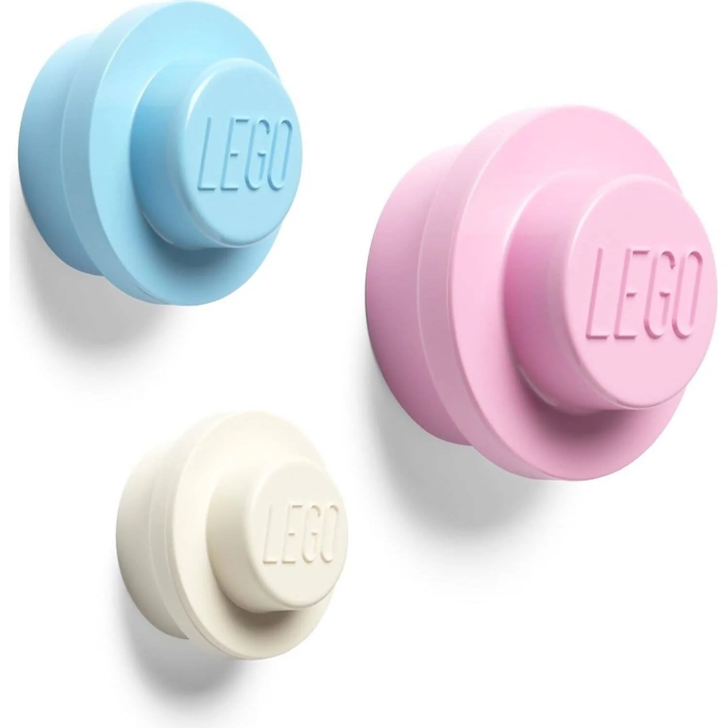 LEGO Wall Hanger Set Pink / Light Blue and White - Room Copenhagen - Image 2