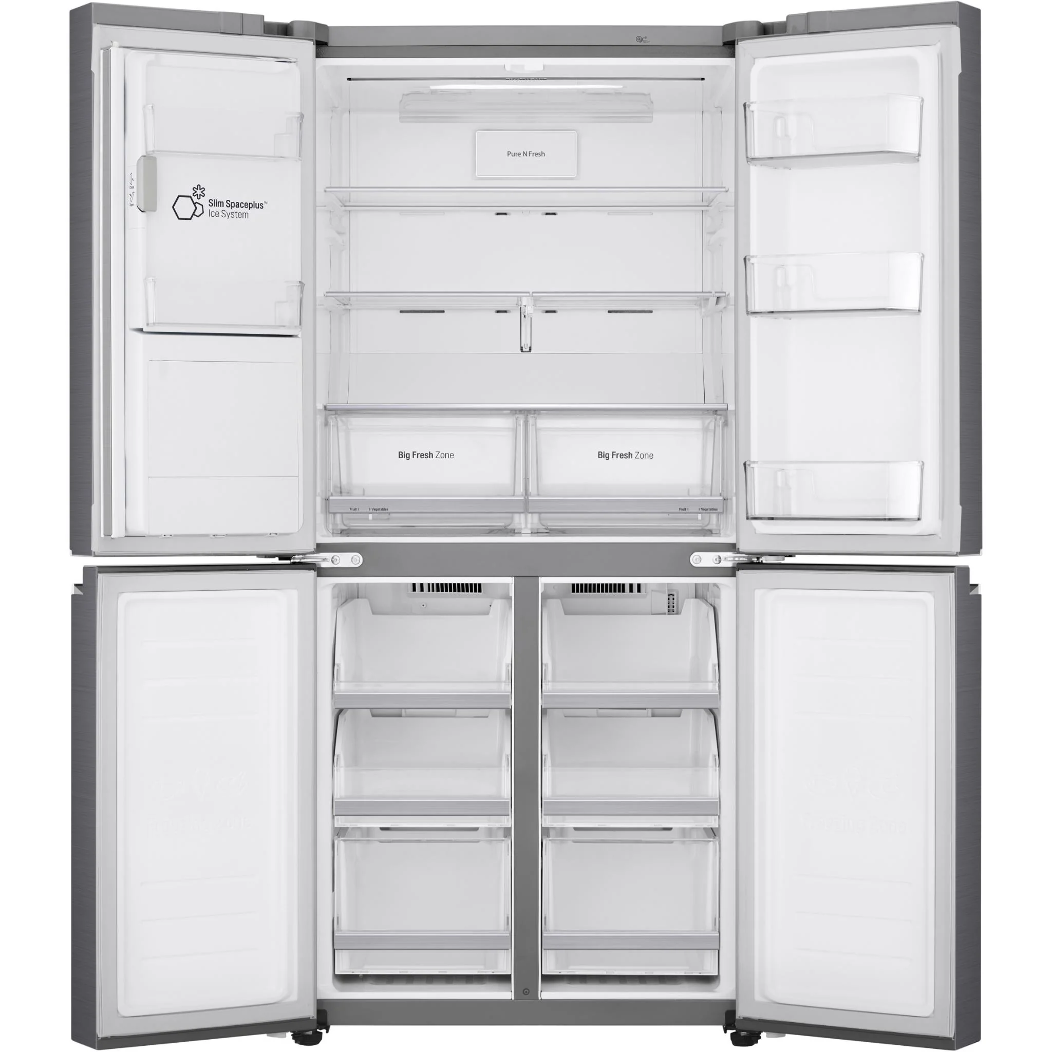 LG GF-L570PNL 506L French Door Fridge (Stainless Steel) - Image 2