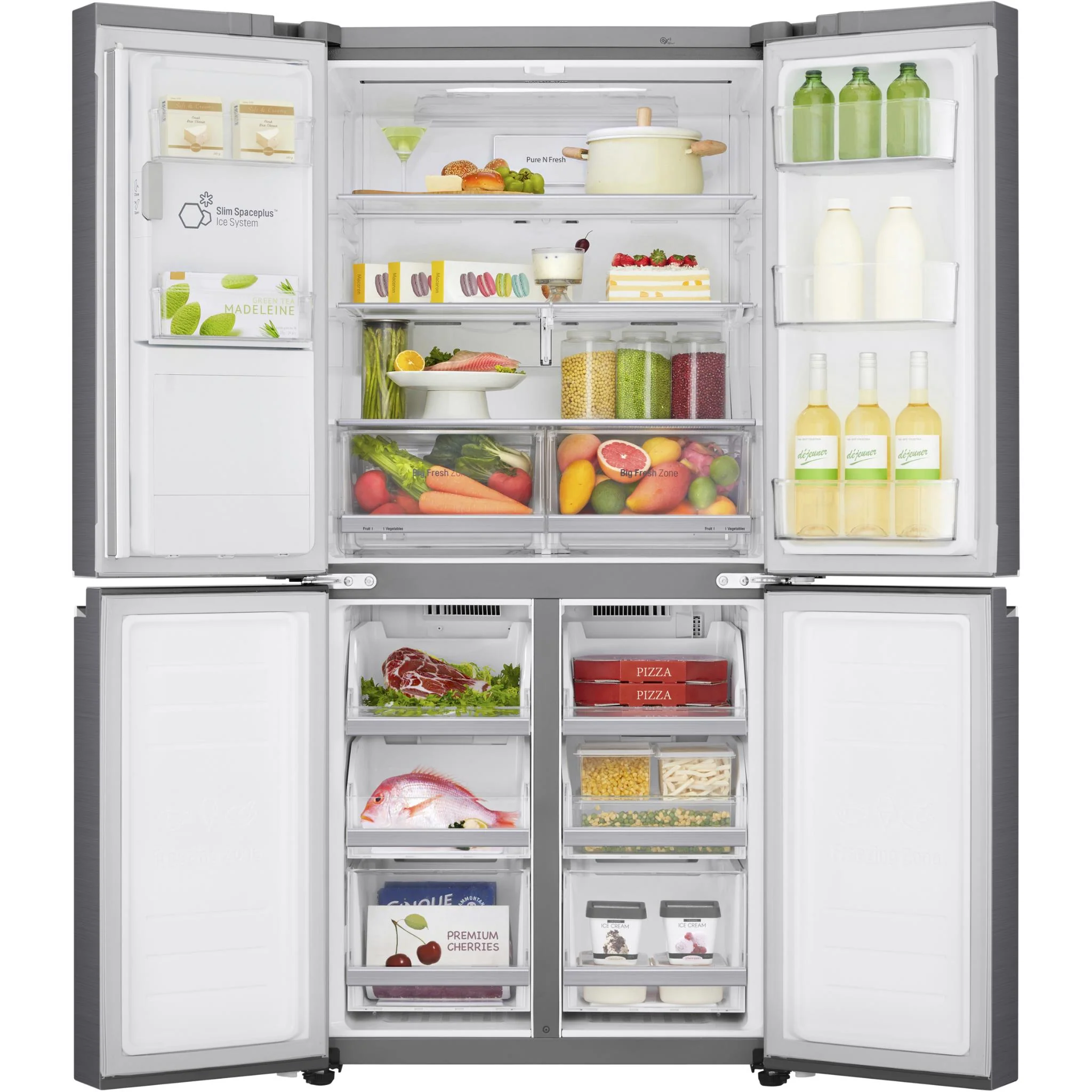 LG GF-L570PNL 506L French Door Fridge (Stainless Steel) - Image 3