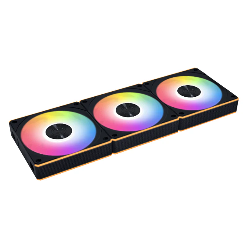 Lian Li UNI Fan CL Wireless 120mm RGB Black PWM Fan with Controller - Triple Pack (12CL1W3B)