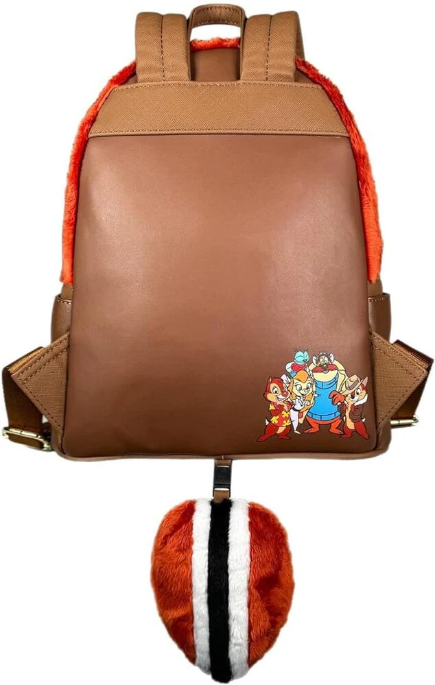 Loungefly Chip 'n' Dale - Rescue Rangers - Faux Fur Chip US Exclusive Mini Backpack - Image 3