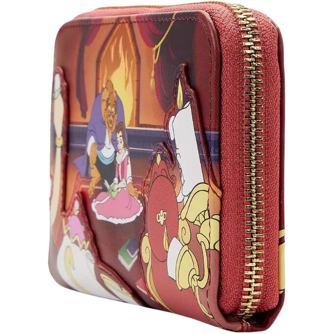 Loungefly Disney Beauty & the Beast - Fireplace Scene Zip Around Wallet - Image 4