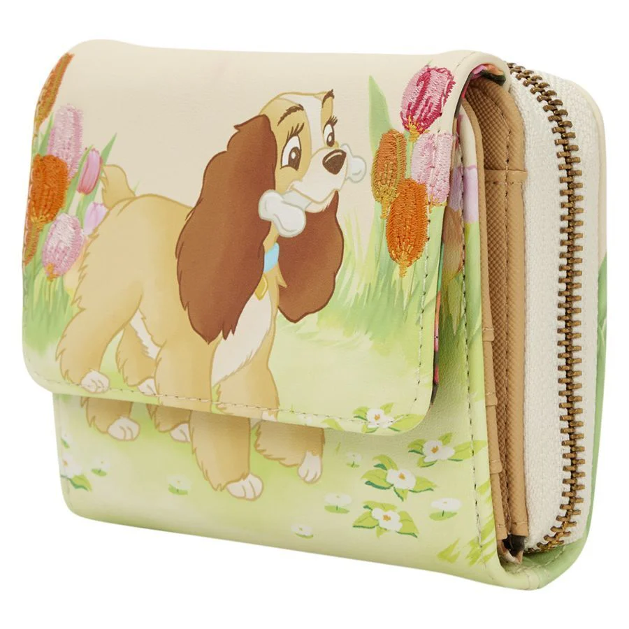 Loungefly Disney Lady & the Tramp - Pastel Tulip Bifold Wallet - Image 2