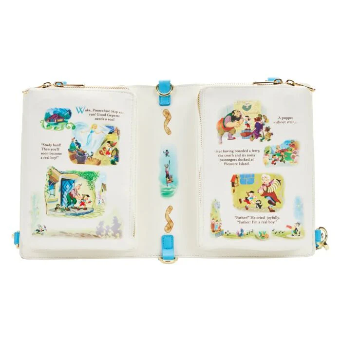 Loungefly Disney Pinocchio (1940) - Classic Book Convertible Crossbody Bag - Image 2