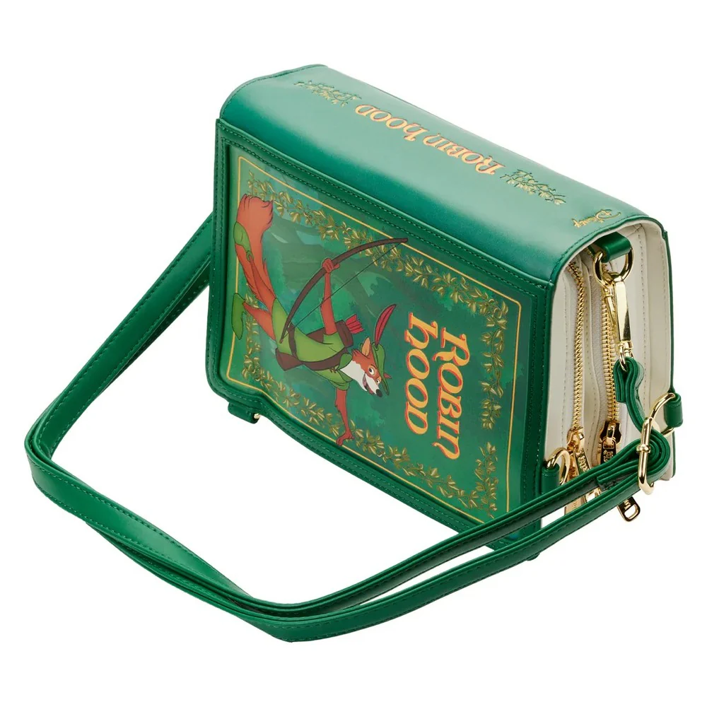Loungefly Disney Robin Hood - Classic Book Convertible Crossbody Bag - Image 3