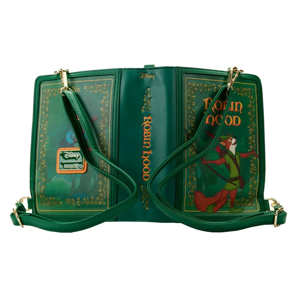 Loungefly Disney Robin Hood - Classic Book Convertible Crossbody Bag - Image 4