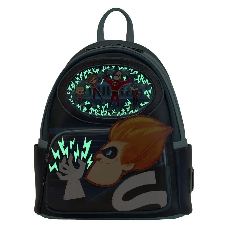Loungefly Disney The Incredibles - Syndrome Glow In The Dark Mini Backpack - Image 2