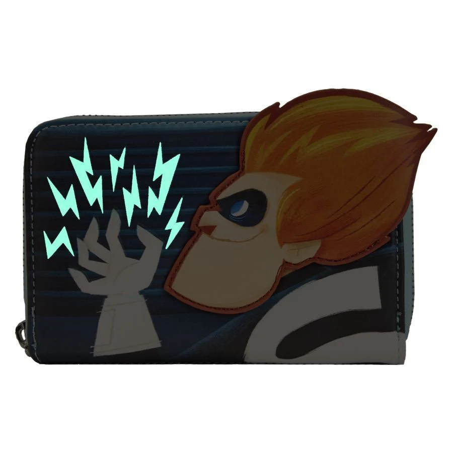 Loungefly Disney The Incredibles - Syndrome Glow In The Dark Zip-Around Wallet - Image 2
