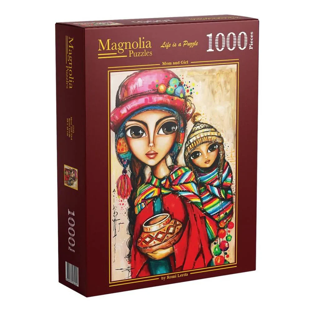 Magnolia 1000-Pieces Mom and Girl Romi Lerda Puzzle