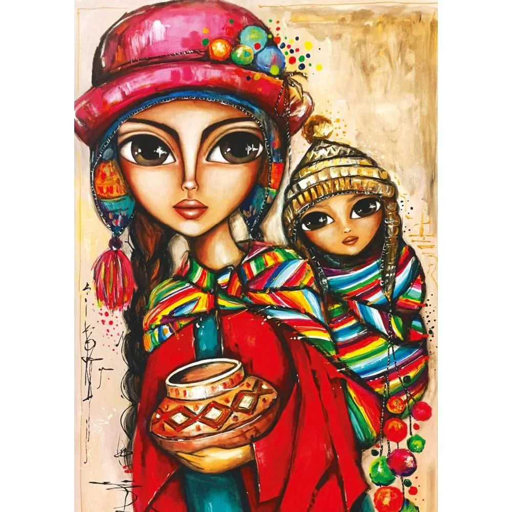 Magnolia 1000-Pieces Mom and Girl Romi Lerda Puzzle - Image 2