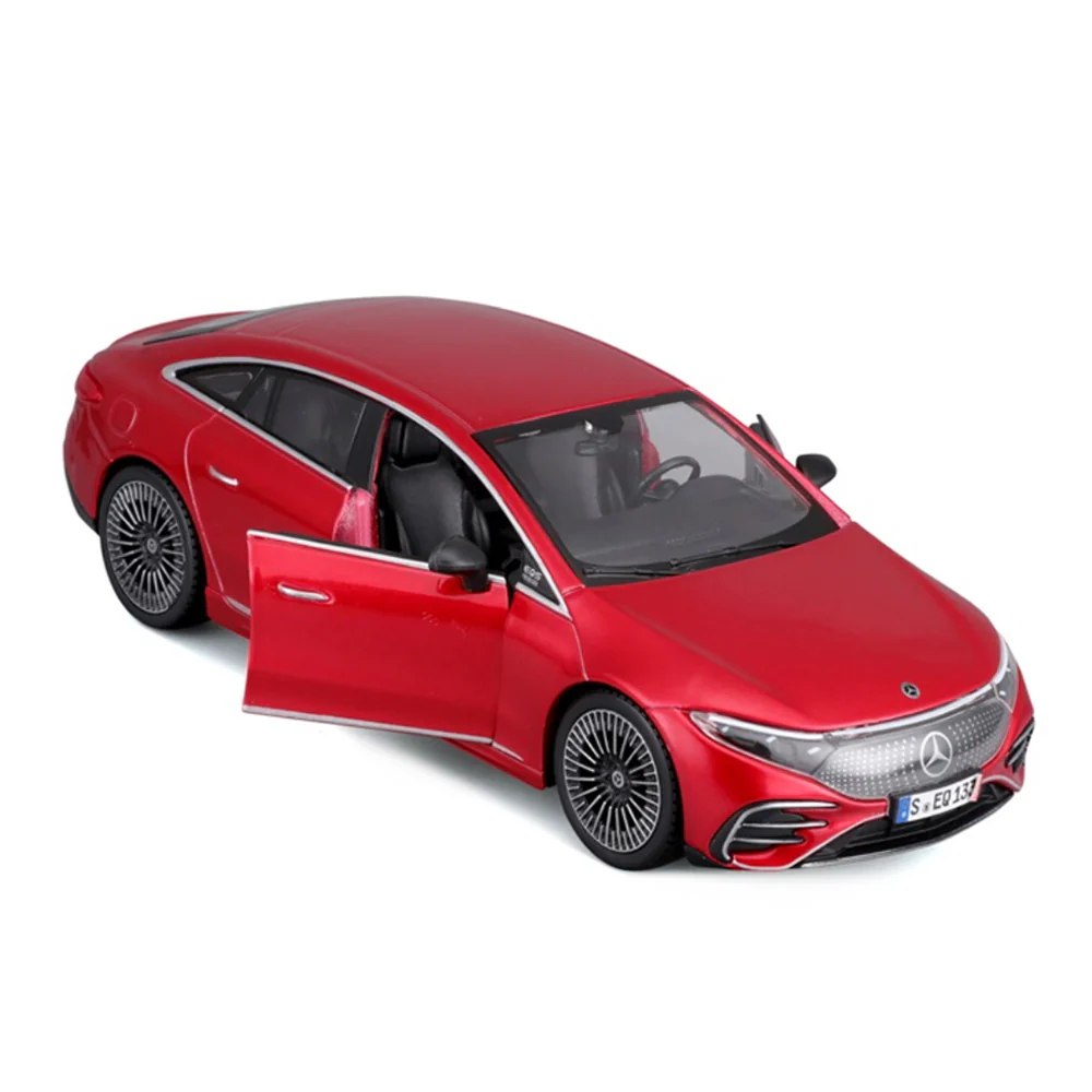 Maisto 1:24 Scale Mercedes Benz EQ EQS 2023 Assembly Line Red Model Car - Image 2