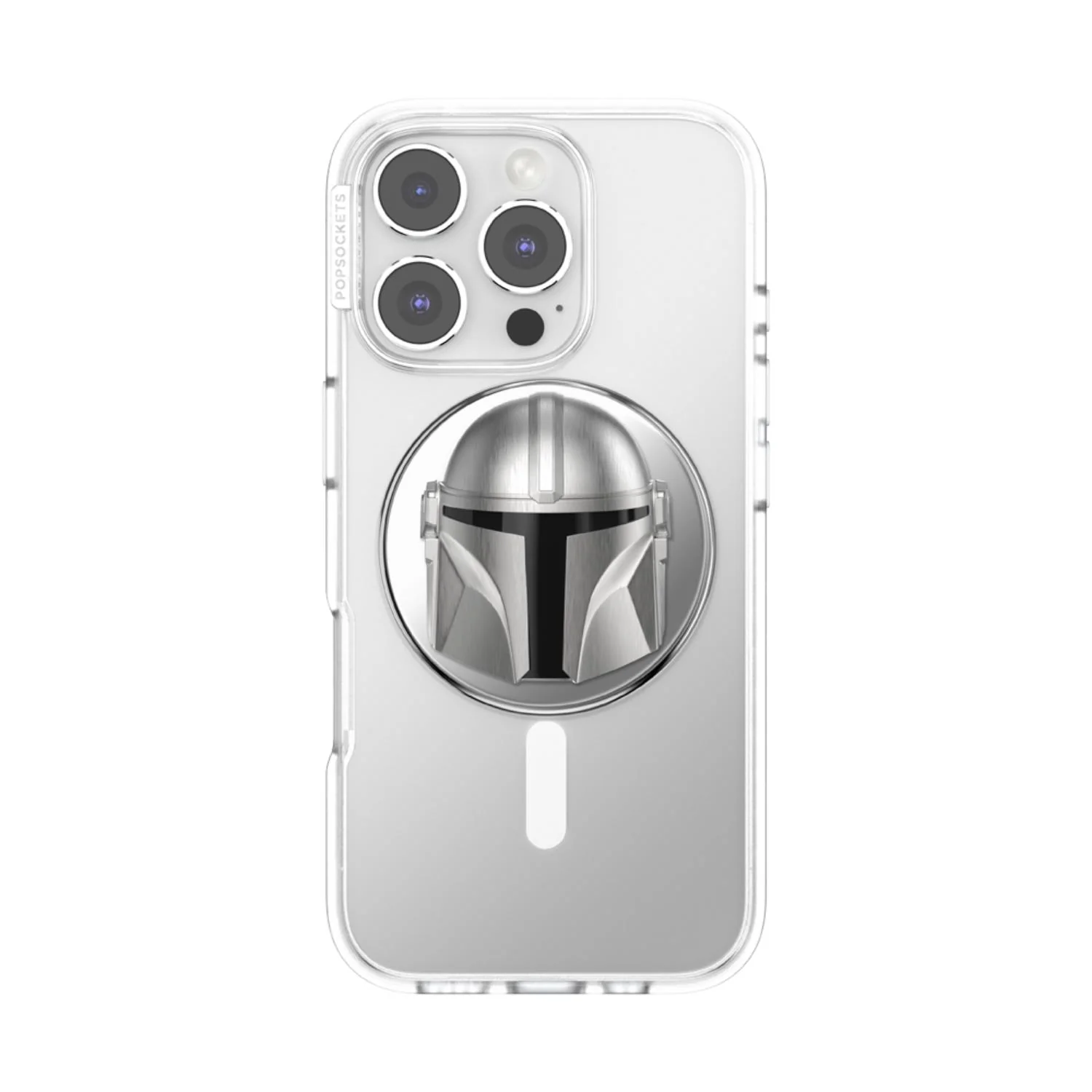 Mandalorian X PopSockets PopGrip MagSafe Phone Grip/Stand with Swappable Top (Mando Helmet) - Image 2