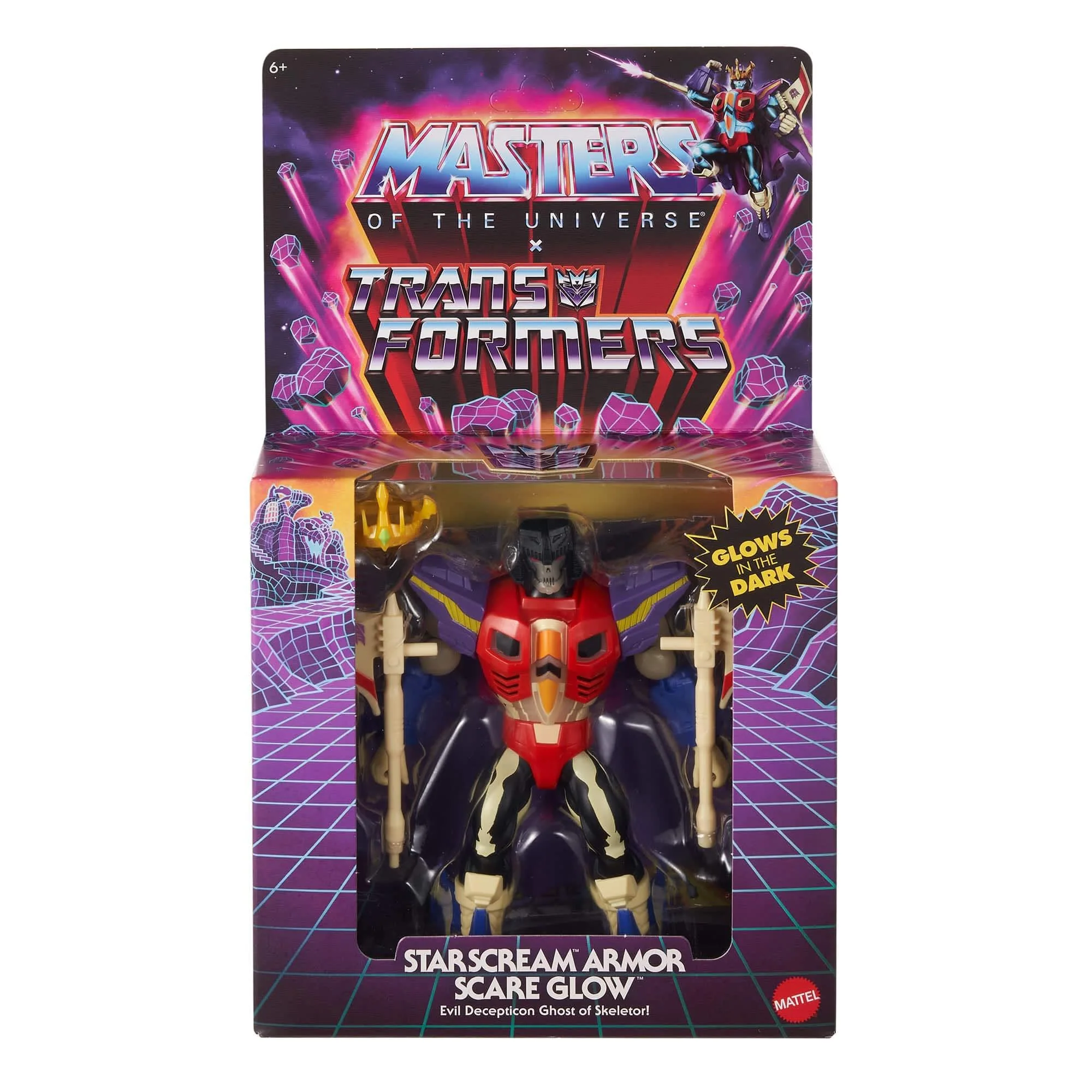 Masters Of The Universe x Transformers - Starscream Armor Scare Glow Action Figure - Image 3