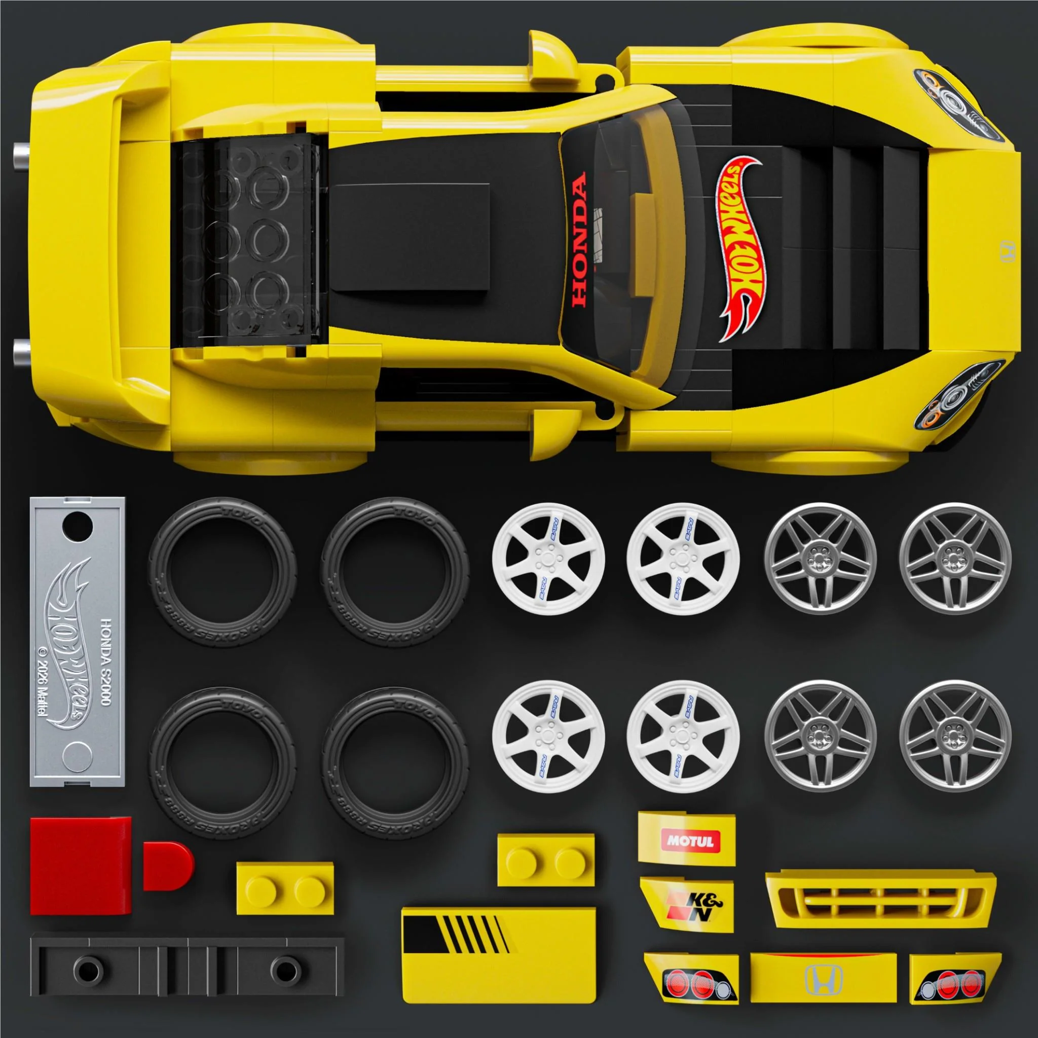 Mattel Brick Shop Hot Wheels '07 Honda S2000 (257 pieces) - Image 6