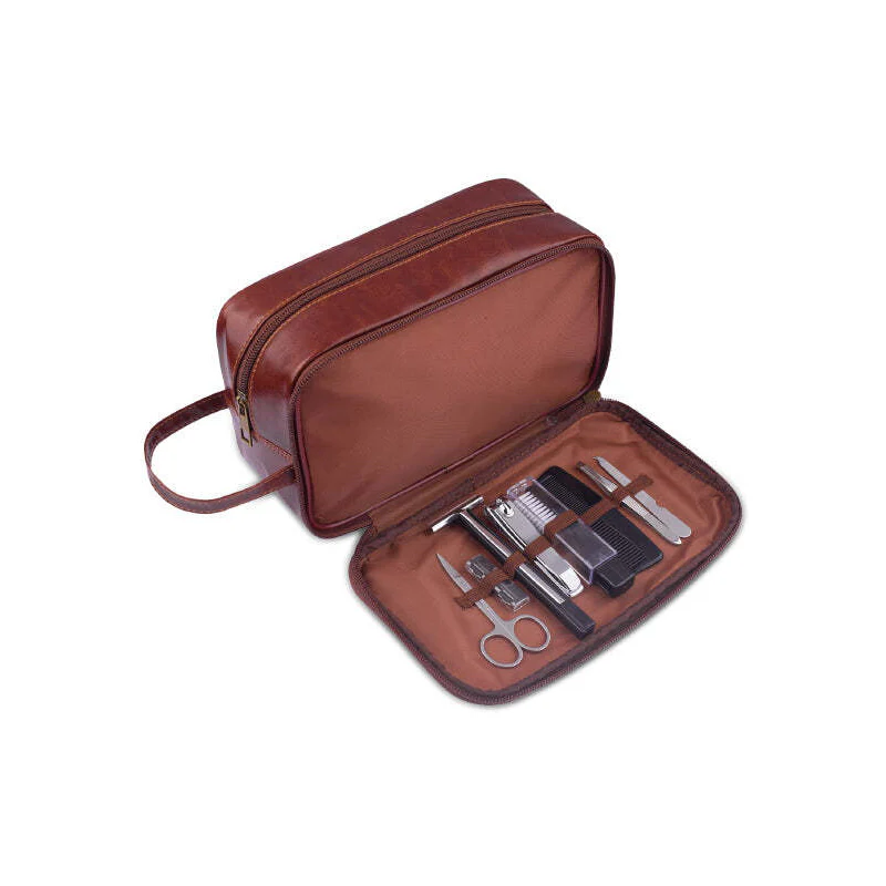 Men's Republic On The Go Portable Toiletry/Overnight Bag With Grooming Set 9pc - Image 4