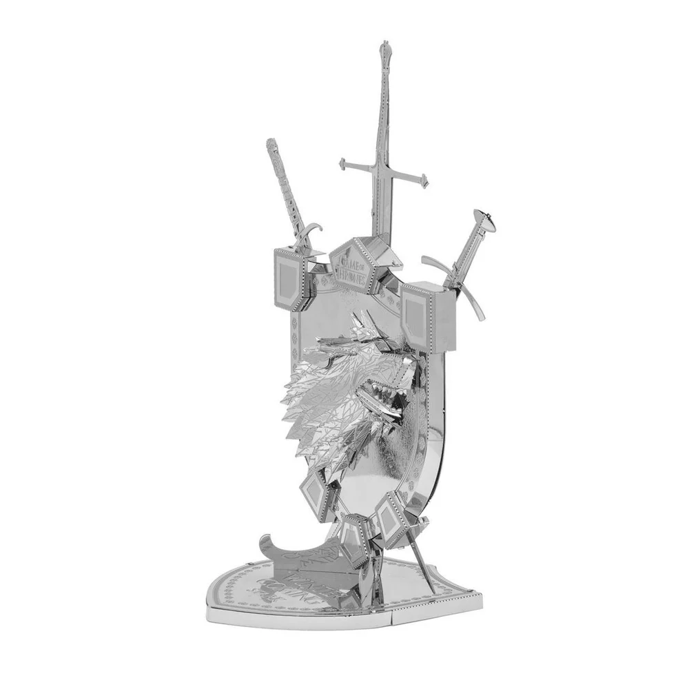 Metal Earth - 3D Metal Model Kit - Game of Thrones - ICONX House Stark Sigil - Image 4