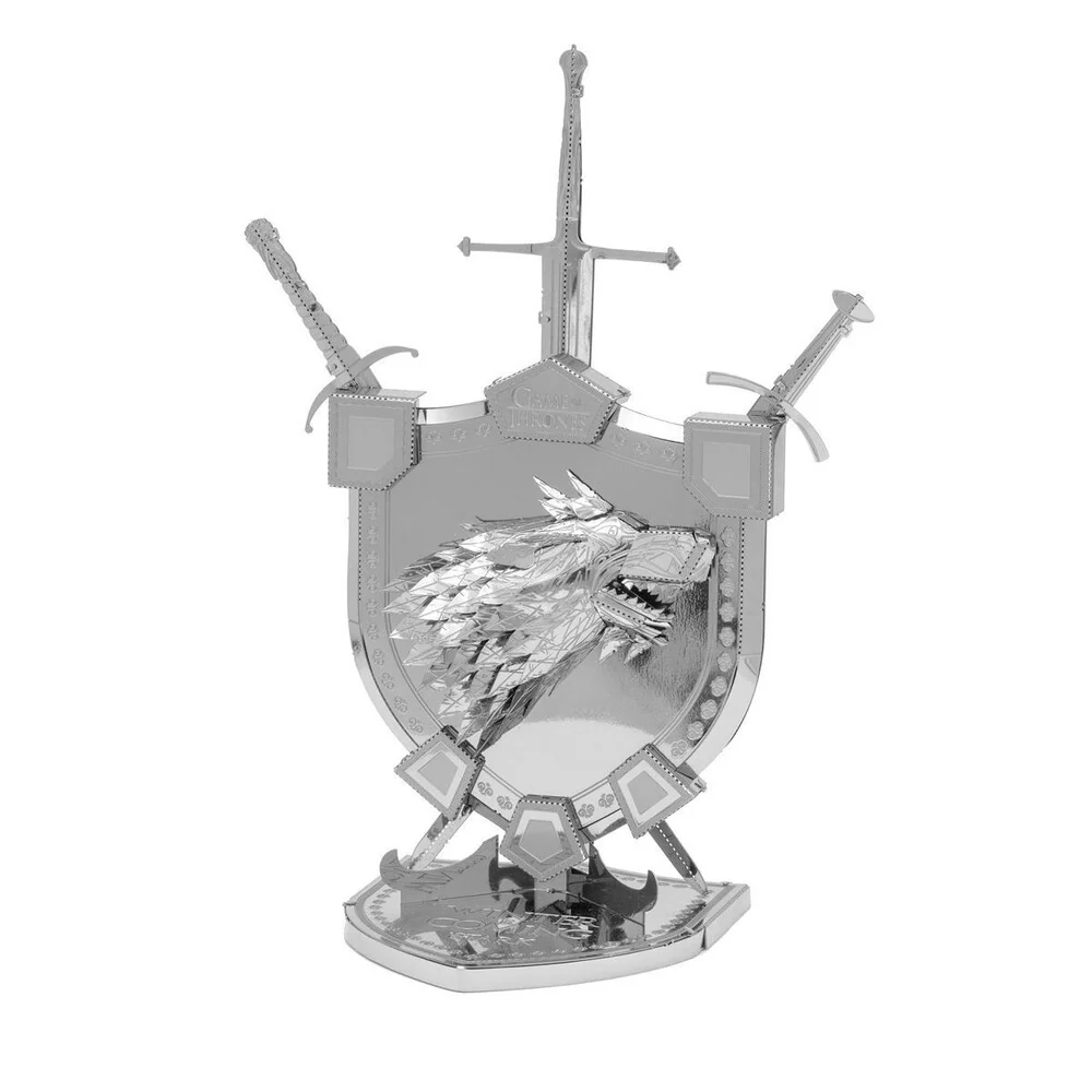 Metal Earth - 3D Metal Model Kit - Game of Thrones - ICONX House Stark Sigil - Image 5