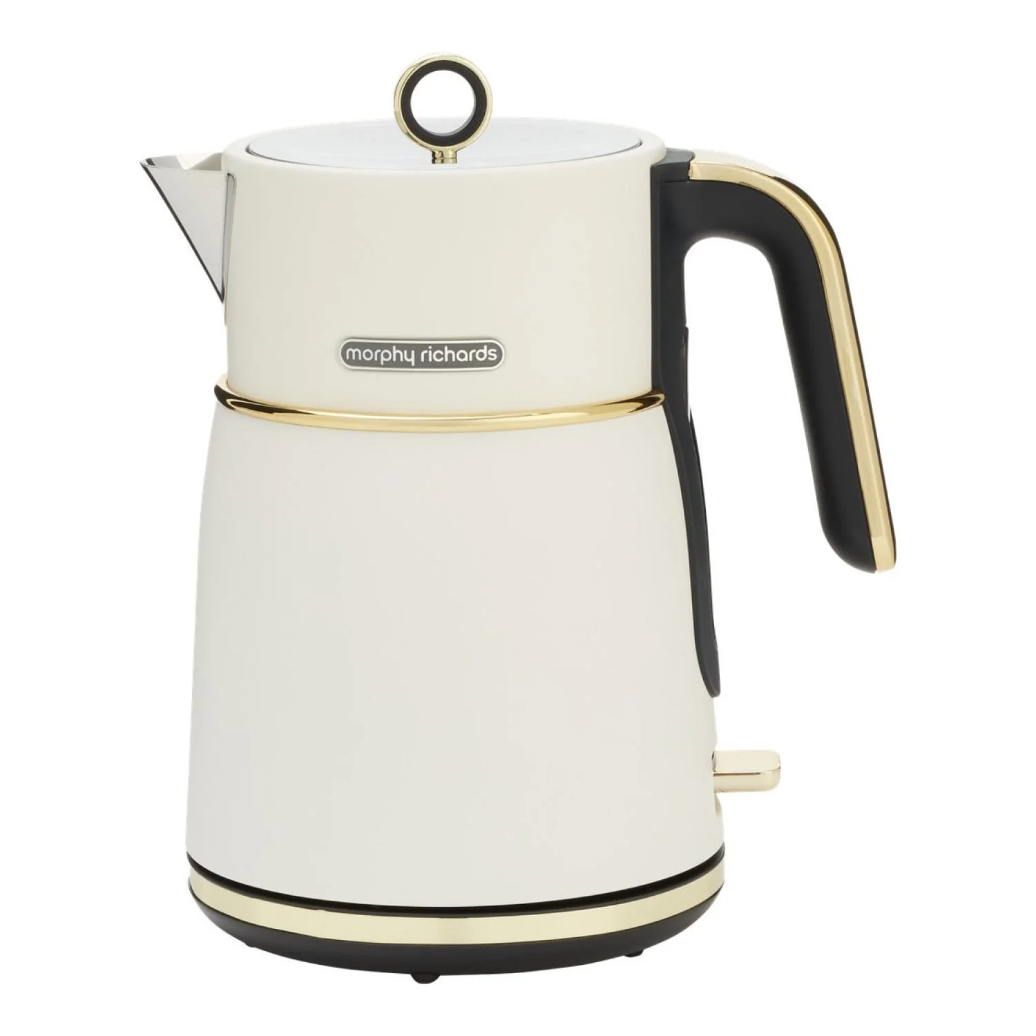Morphy Richards Signature 1.5 L Electric Kettle Rapid Boil Soft Gold Matte White