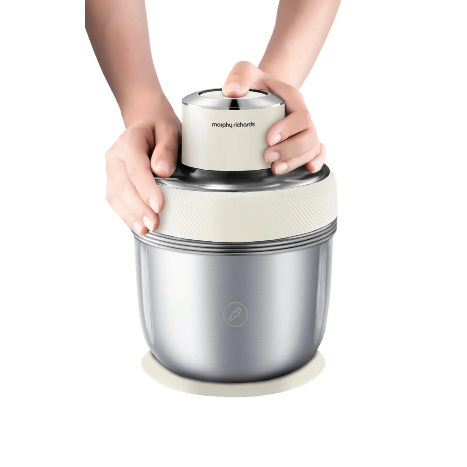 Morphy Richards Stainless Steel Chopper S-Blades One Button Control White - Image 8
