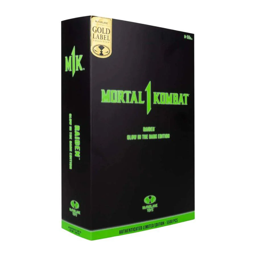 Mortal Kombat - Raiden Glow (Gold Label) 7" Figure (McFarlane Toys) - Image 2