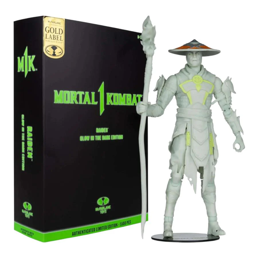 Mortal Kombat - Raiden Glow (Gold Label) 7" Figure (McFarlane Toys) - Image 6