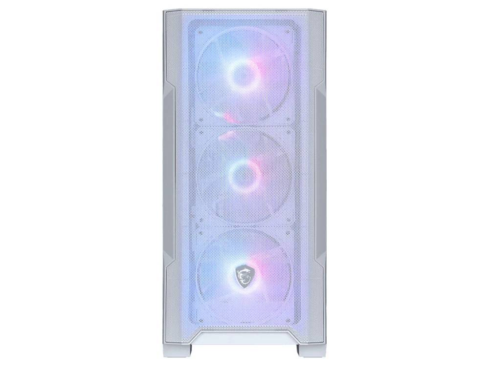 MSI MAG Forge M100R Tempered Glass Micro-ATX Case - White - Image 2