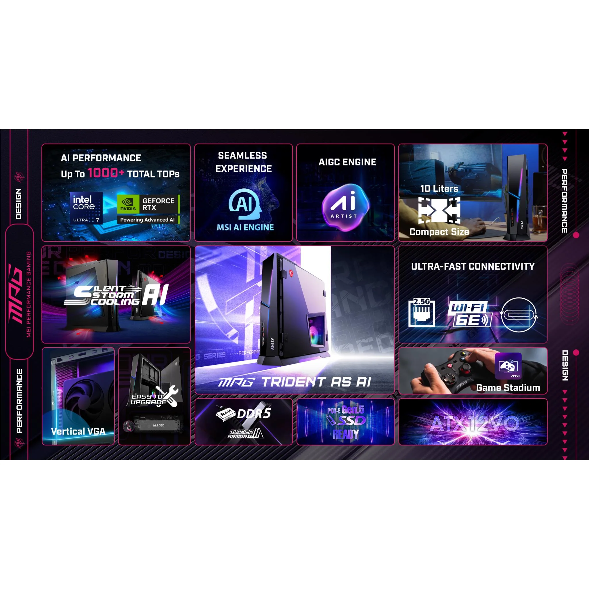MSI MPG Trident AS AI 2NVP7-001AU Gaming Desktop (Intel Core Ultra 7-265)[GeForce RTX 5070] - Image 6