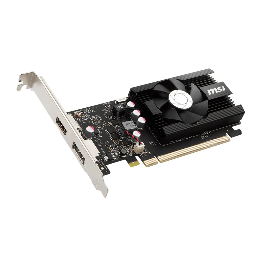 MSI nVidia GeForce GT 1030 4GD4 LP OC Video Card, PCI-e 3.0, 1430 MHz Boost Cloc - PCI-E nVidia Chipset - Image 2