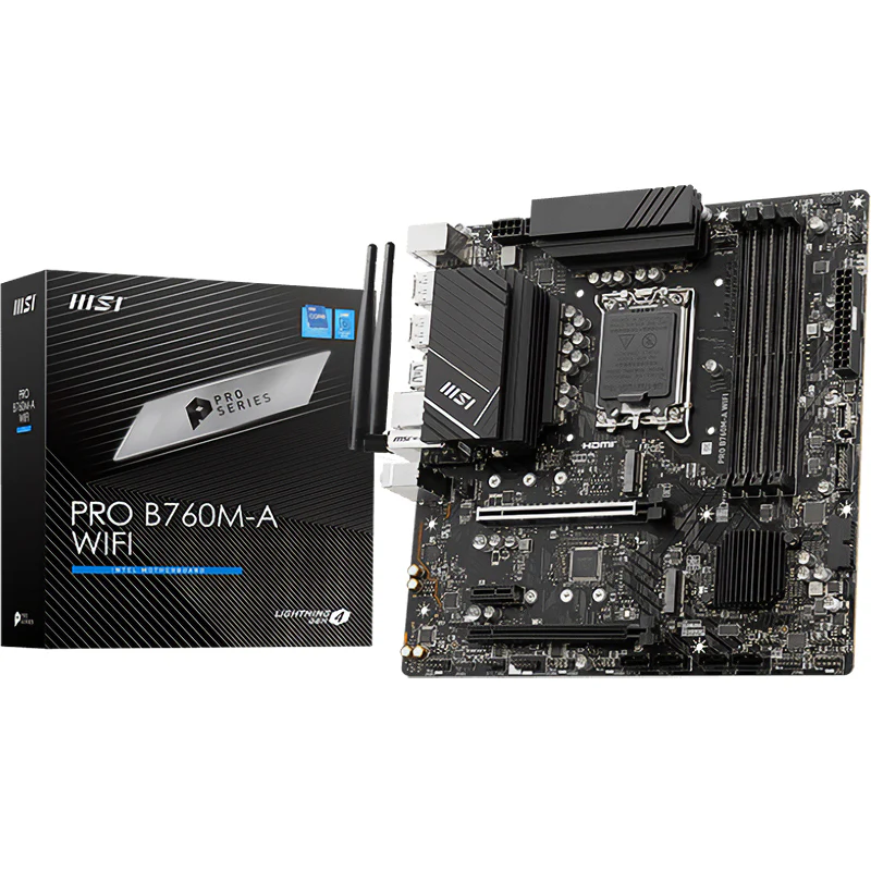 MSI Pro B760M-A WiFi LGA 1700 mATX Motherboard (PRO B760M-A WIFI)